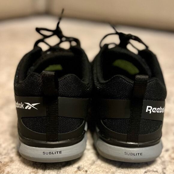 Reebok Men's Steel Toe Black Sublite Cushion Work Athletic Size 10 - Picture 4 of 7